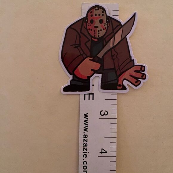 FRIDAY THE 13TH JASON VOORHES STICKER HORROR gore psycho killer slasher classic - Picture 2 of 5